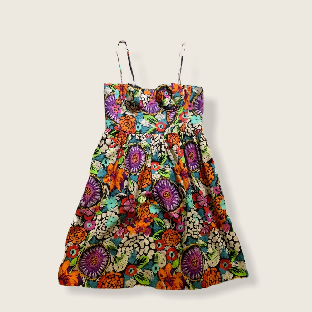 Floral Bustier Corset Dress - Like New